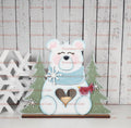 Polar bear votive holder