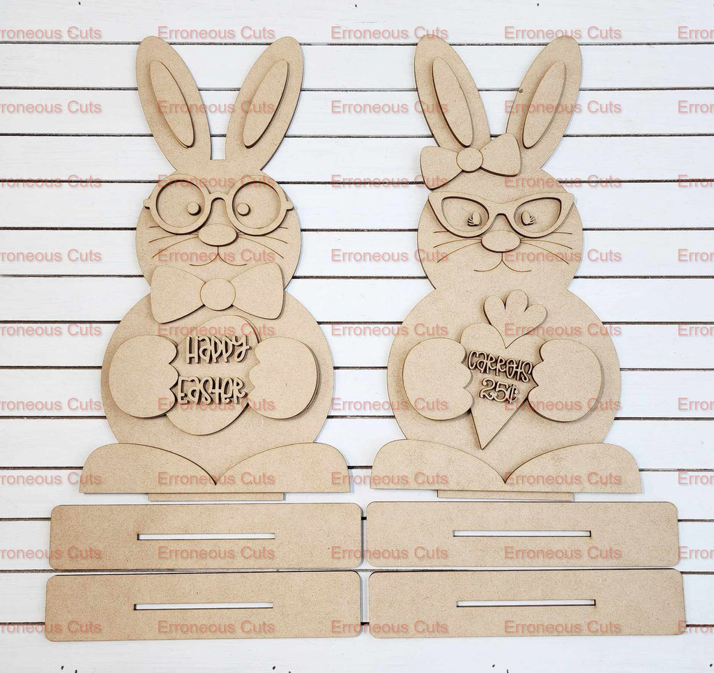 Cute bunny shelf sitters