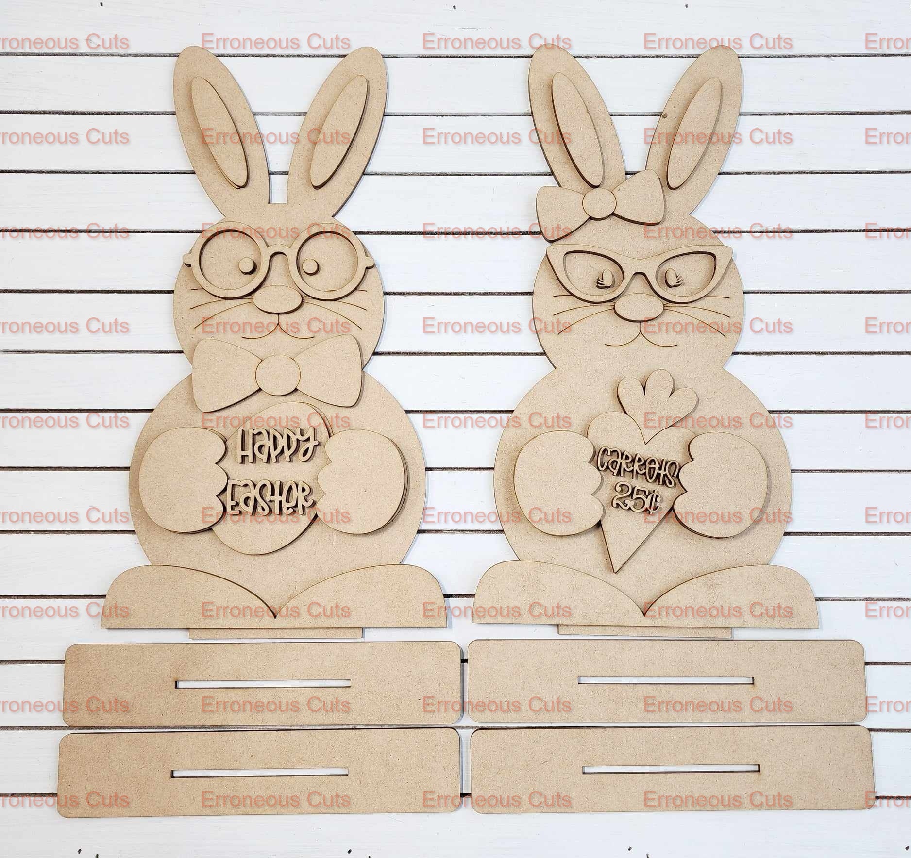Cute bunny shelf sitters
