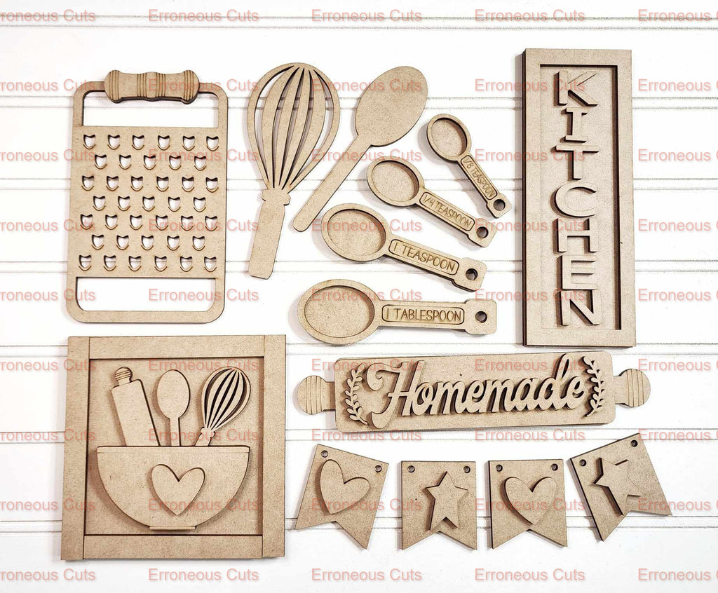 Kitchen inserts for shaker box inserts only