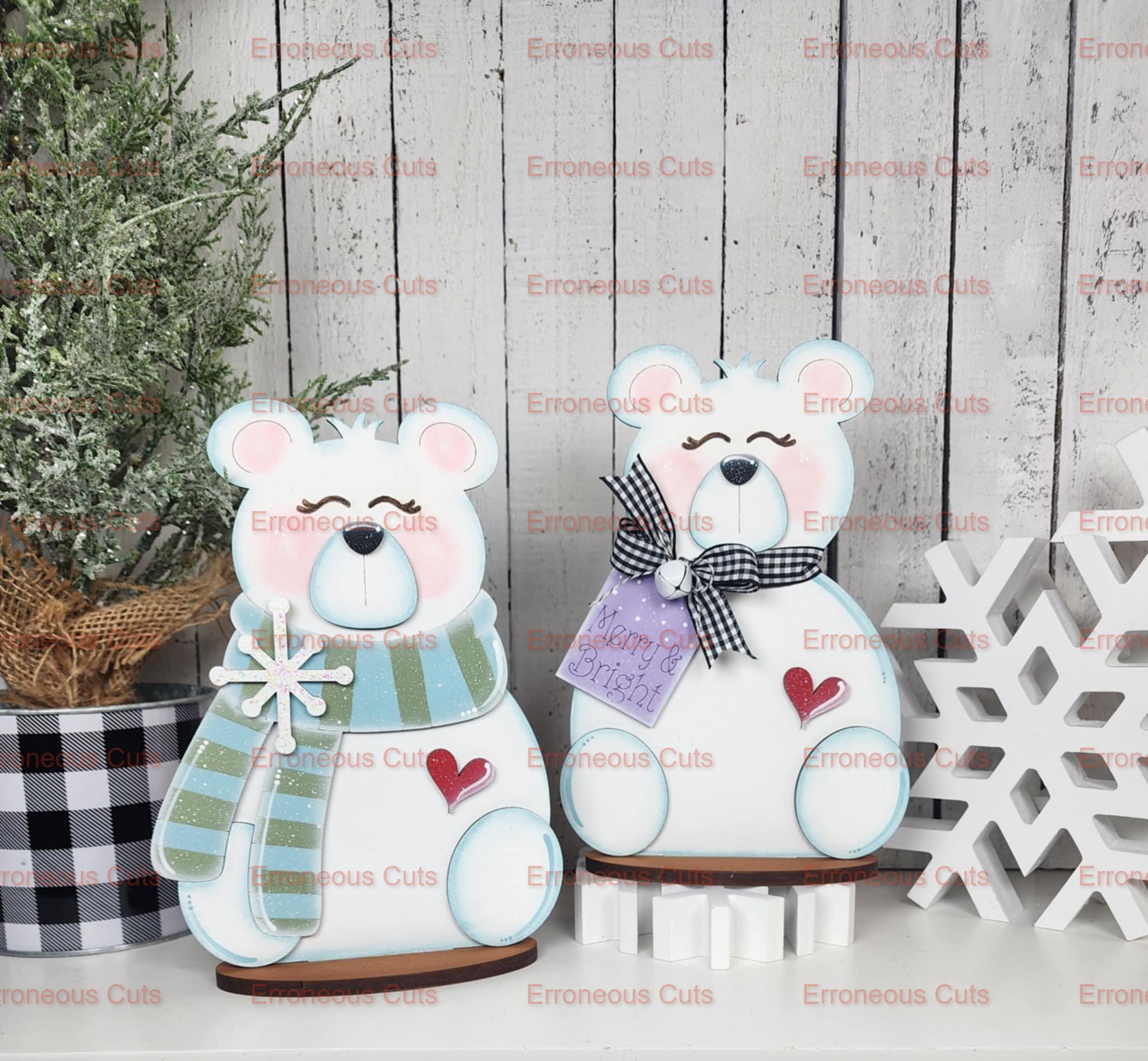 Polar bear shelf sitters