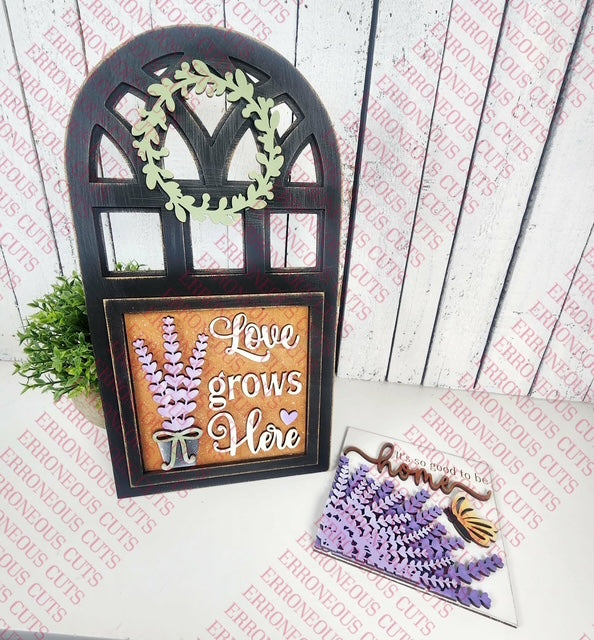 Arched window shaped holder