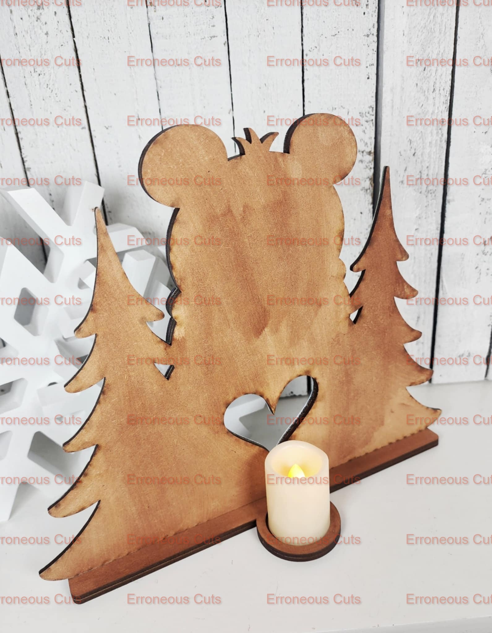 Polar bear votive holder