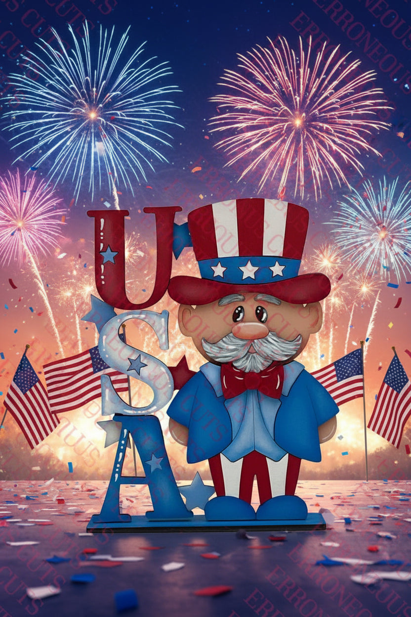 Uncle Sam USA shelf sitter