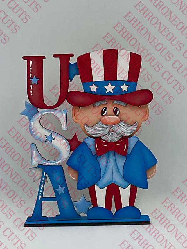 Uncle Sam USA shelf sitter