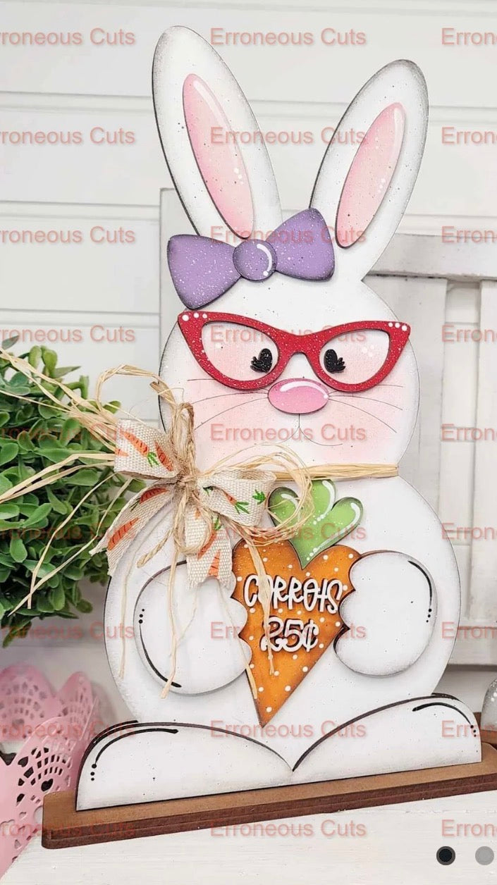 Cute bunny shelf sitters